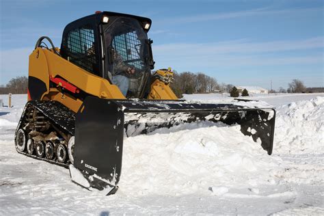 snow pusher skid steer|skid steer snow plow attachment.